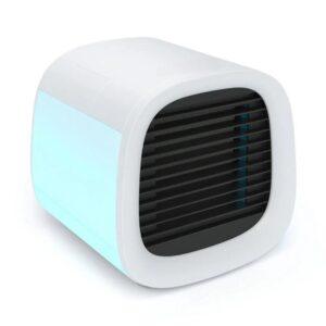 Personal Evaporative Air Cooler and Humidifier (Opaque White)