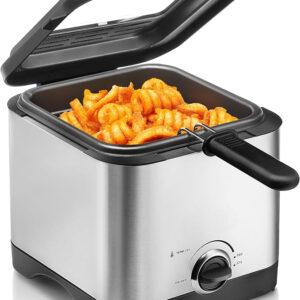Deep Fryer with Basket, 5.3Qt Stainless Steel Electric Oil Fryer