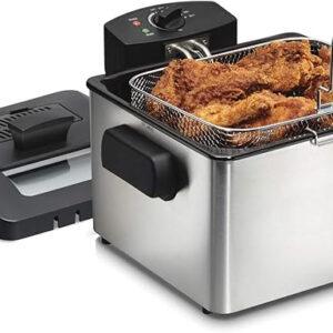 Professional Style Electric Deep Fryer, XL Frying Basket