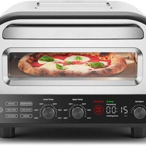 Indoor Pizza Oven - Makes 12 Inch Pizzas in Minutes, Heats up to 800°F