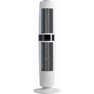 360° Dual Oscillating White Tower Fan