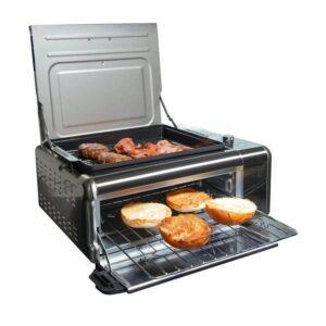 9-In-1 Flip Air Fryer Oven Grill XL Unique vertical storage design