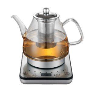 800W Kettle with Tea Pot & Infuser 1.2L Digital Glass