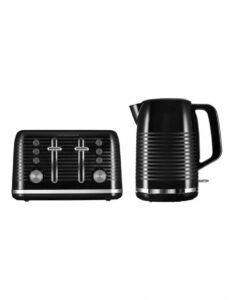 Kettle and Toaster Pack in Black sleek Contemporary design