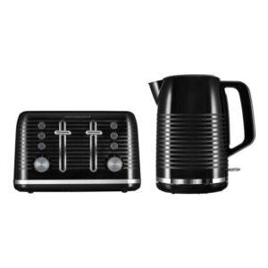 Kettle and Toaster Pack in Black sleek Contemporary design